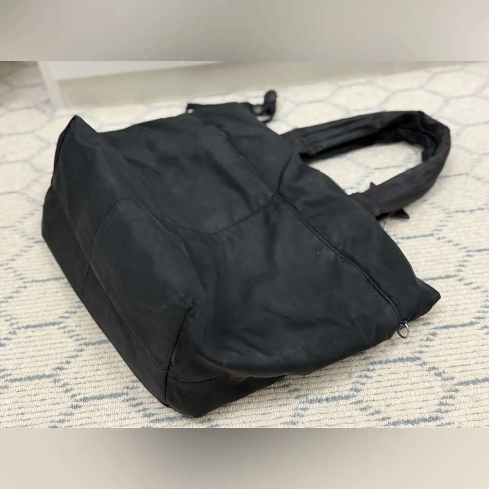 SEE BY CHLOE Y2K Black Nylon Joy Rider Tote Shoulder Bag W/ Signature Bag Charms